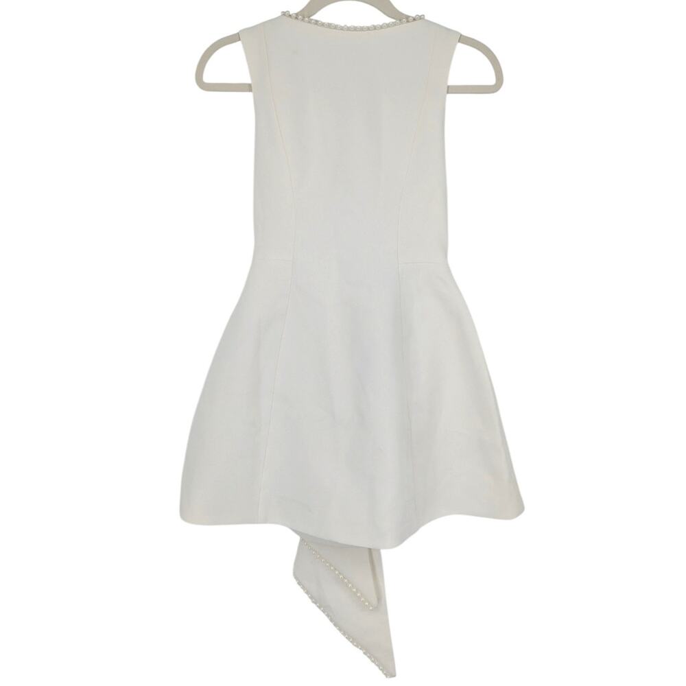 Babyboo Carrie Ivory Pearl Bow Mini Dress Size Small NWT - Picture 3 of 5